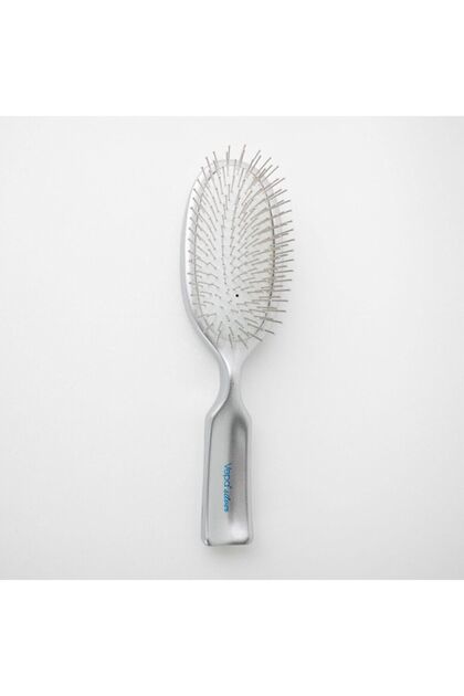 Anti Static Steel Pin Hair Brush 513 Silver Sheet Brush (conical PVC Amb.)