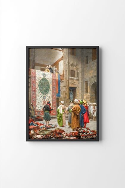 تاجر السجاد - جان ليون جيروم - الإطار الأسود
