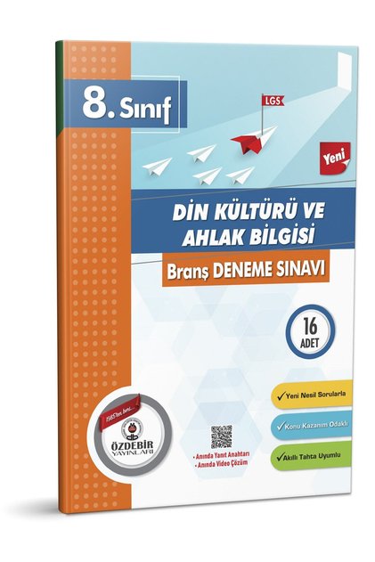 Özdebir Yayınları 8. Sınıf Din Kültürü Branş Deneme