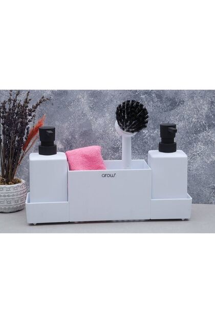 Meliore Acrylic Liquid Soap Dispenser 4-Piece Bathroom Set 3669