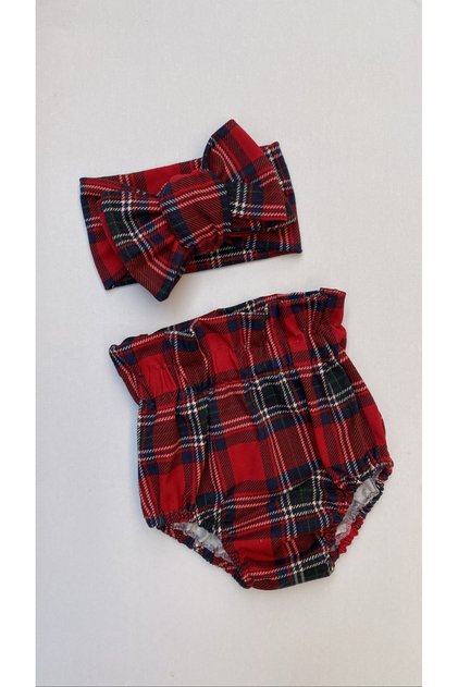 Plaid shorts Band suit