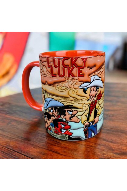 RedKit ve Daltonlar Tasarım Kupa-Lucky Luke Hediyelik Kupa Bardak