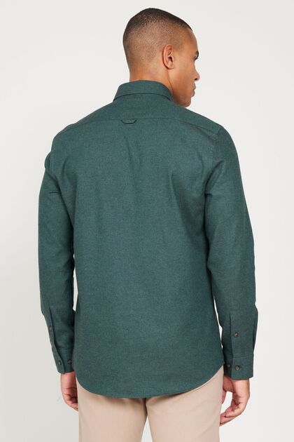 Altnyldz Classics Men's Dark Green Cotton Flannel Oxford Slim Fit Slim Fit Hidden Button Lapel Shirt- Trendyol Altnyldz Classics Men's Dark Green Cotton Flannel Oxford Slim Fit Slim Fit Hidden Button Lapel Shirt- Trendyol