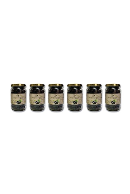 Gemlik Tipi Siyah Zeytin 450 gr X 6 Adet 321-350 Adet/kg