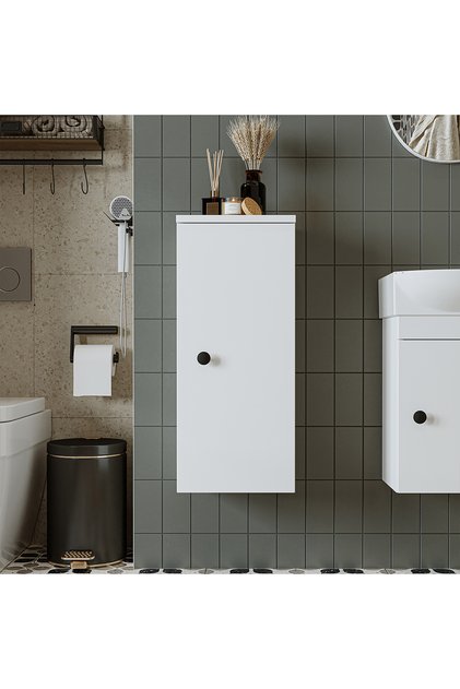 Suntalam 70 X 25 Cm Banyo Boy Dolabı Mat Beyaz