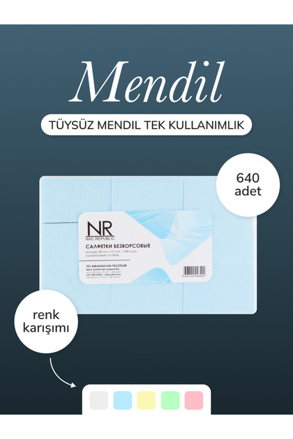 Tüysüz Mendil 640'lı Paket – Manikür, Pedikür Ve Temizlik Için Uygun