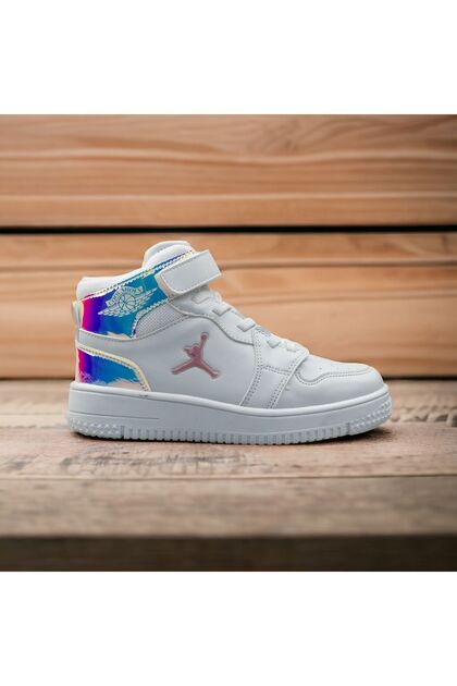 JOJO KIDS Kız çocuk bilekli sneaker , ortopedik spor ayakkabı