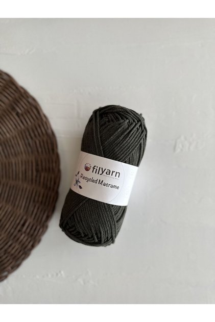Macrame Recycled Cotton Koton Cotton - Cotton Macrame Thread 200 gr - Khaki Green