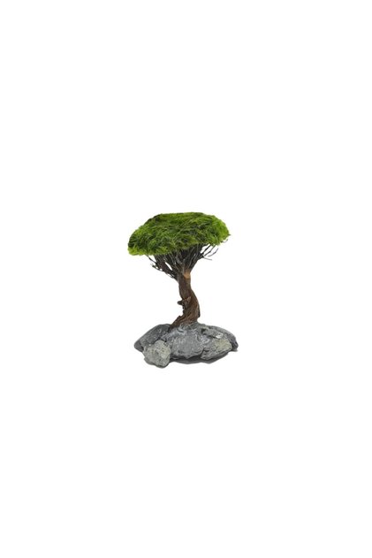 Ağaç Figürü Moss Sarılı 's'