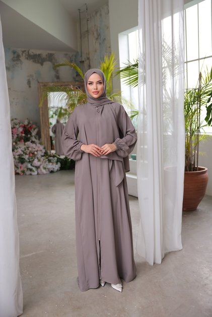 Ankanoor Mink Medina Silk Shawl Prayer Dress Anka 255047