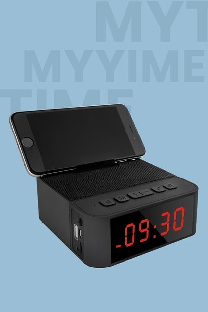 Mytime 530 Bluetooth Zoom Konferans Hoparlörü Geniş Ekranlı Alarm Saat