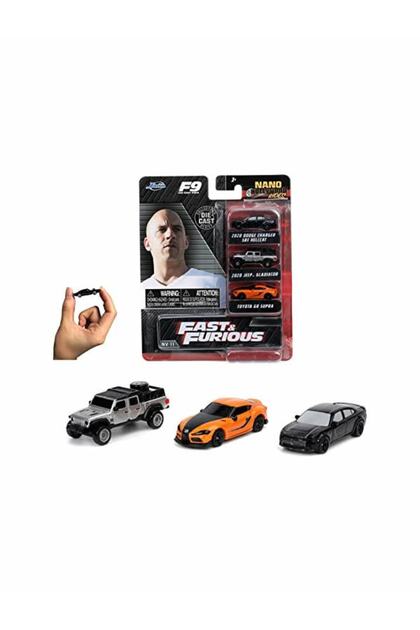 Jada Toys Hızlı Ve Öfkeli Nano Arabalar (3'lü Set) 1:65 Ölçek, 4