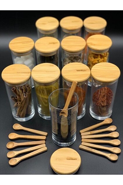 Bambum Zolla Prestige 24 Parça Kaşıklı Baharatlık Kendinden
