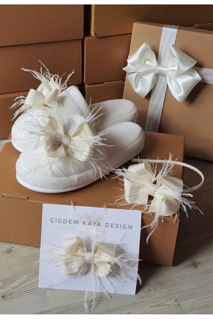 Maternity Set with Mother's Bow and Feather Details, Maternity Hospital Set