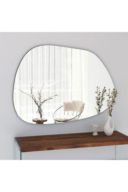 Luna Asimetrik Model Çerçevesiz Ayna Duvar Aynası Konsol Aynası