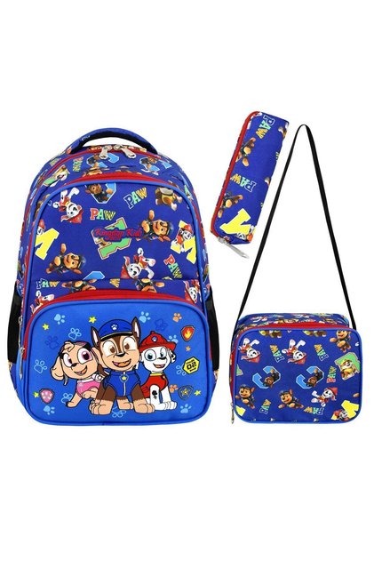 Paw Patrol Primary School Bag Set of 3 (Bag + Thermal Lunch Box + Pen Holder)
