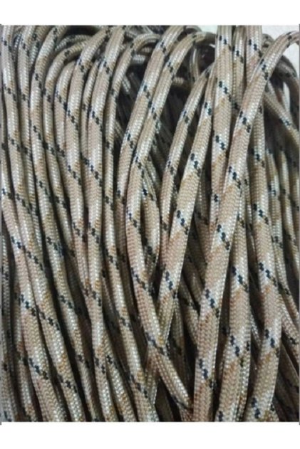 5 Metre Paracord 550 4mm 7 Çekirdek Bileklik Ipi Çöl Kamuflaj Renk