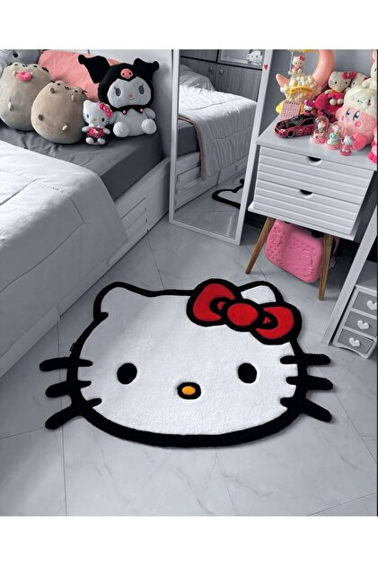 dogaf Hello Kitty El Yapımı Özel Tasarım Halı - Fiyatı, Yorumları