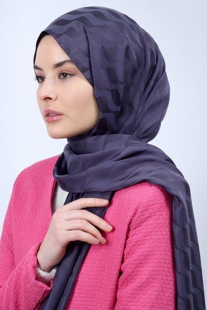Su Yolu Desen Ipeksi Jakar Şal Yüksek Kalite Ithal Kumaş & Italyan Dikiş " Individual "