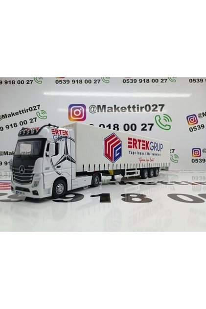 Maket Tır Işıklı Sesli Çek Bırak Ofis Ev Süs Eşyası Reklamli Reklamsiz