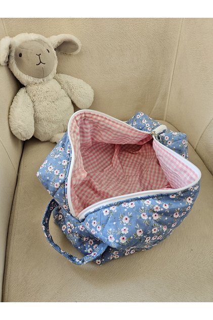 %100 El Yapımı Saç Şekillendirici Çantası, Seyehat Çantası XL boy Organizer Çanta 12x15x35