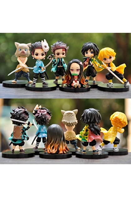 ANIME 6adet Japonya Anime Iblis Avcısı Kimetsu Yaiba Kamado