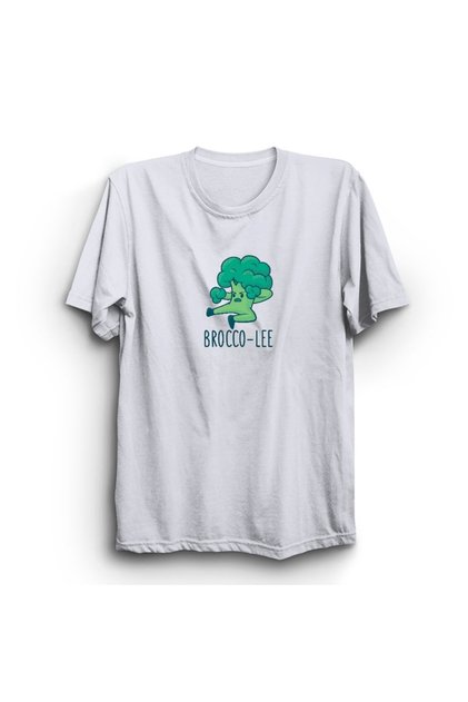 Brocco Lee, Brokoli, Broccoli, Parody of Bruce Lee 100% Cotton T-Shirt
