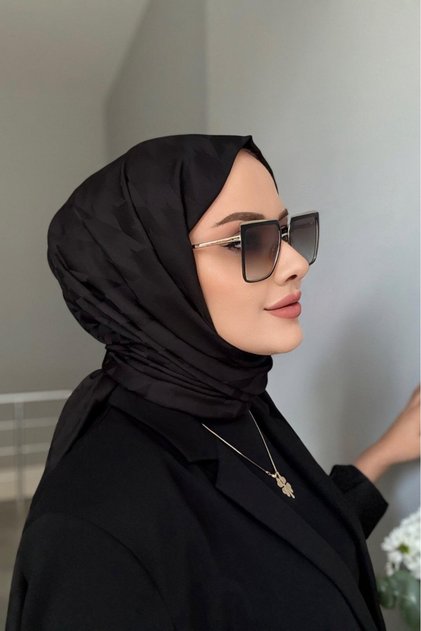 Women's Hijab Silky Jacquard Houndstooth Shawl