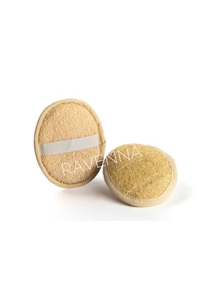Natural Pumpkin Fiber Oval Body Washcloth