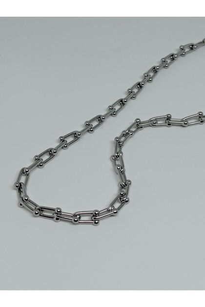 1.Grade Quality 316L Surgical Steel Men's Women's Necklace, Chain Model 58cm 7mm Short Necklace No:57