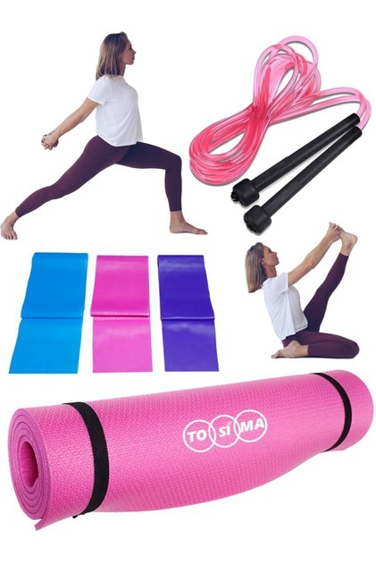 Pink Pilates Mat, Yoga Mat, Aerobics Mat, Sports Mat, Exercise Mat, Pilates Mat