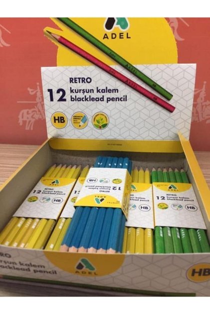 Retro 12li Kurşun Kalem