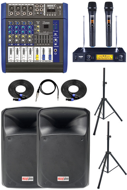 Lastvoice Bronz Paket-1 Profesyonel Ses Sistemi Mikser Hoparlör