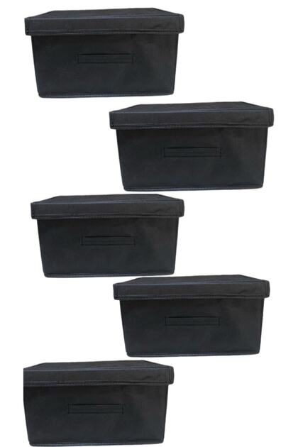Box Organizer, Box Storage Bag, Multi-Purpose Box, Organizer with Lid 5 Pieces