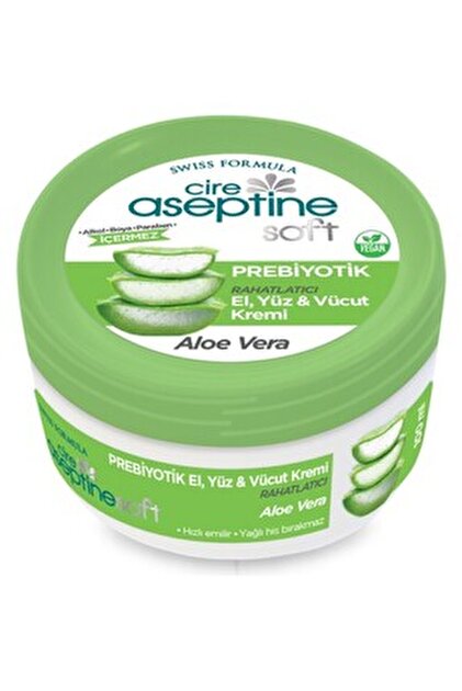 Cire Aseptine Soft Aloe Vera Prebiyotik Nemlendirici Bakım Kremi