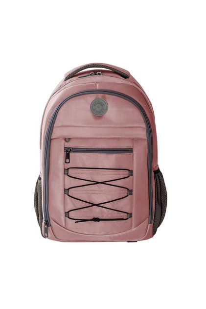 School Backpack | Pink Waterproof Fabric Bag 7509