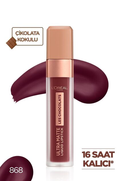 コスメ新品 L'Oreal Paris Likit Mat Ruj - Les Chocolats Ultra Matte Liquid