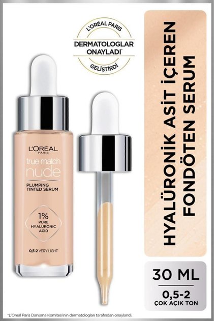 True Match Nude Serum Fondöten 0 5 2 Very Light