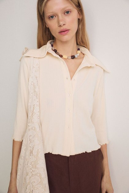 Slim Fit Knitted Shirt