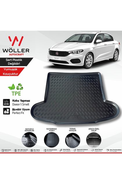 Fiat Egea Bagaj Havuzu Sedan 2015 2025 Arası 3d Ultraflex Esnek