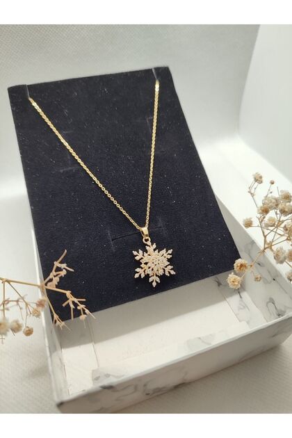 Rotating Snowflake Symbol 316l Steel Necklace