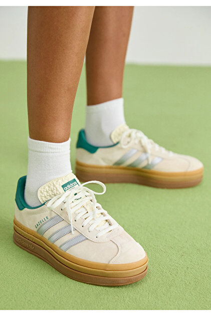 adidas gazelle silver green womens Gazelle Bold Womens Lifestyle Shoes (Green/Blue) Final Sale