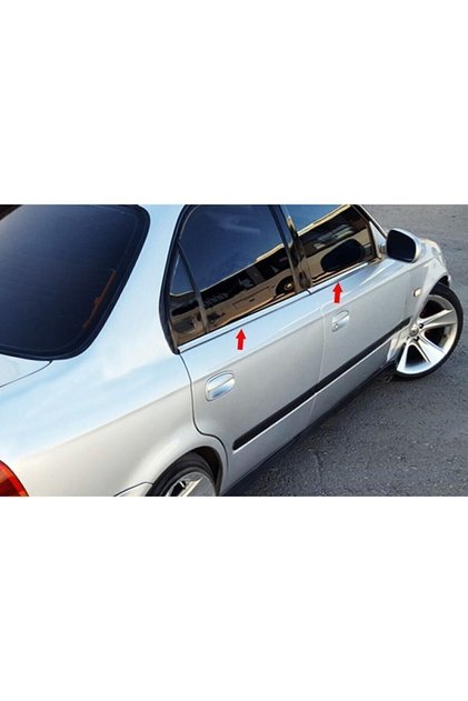Honda Cıvıc 1996 2001 Uyumlu Krom Cam Çıtası 4 Parça 1.4 Is 1.6 Ies