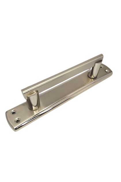 Sliding Door Handle Mirrored Satin Pull Handle 21.5 Cm