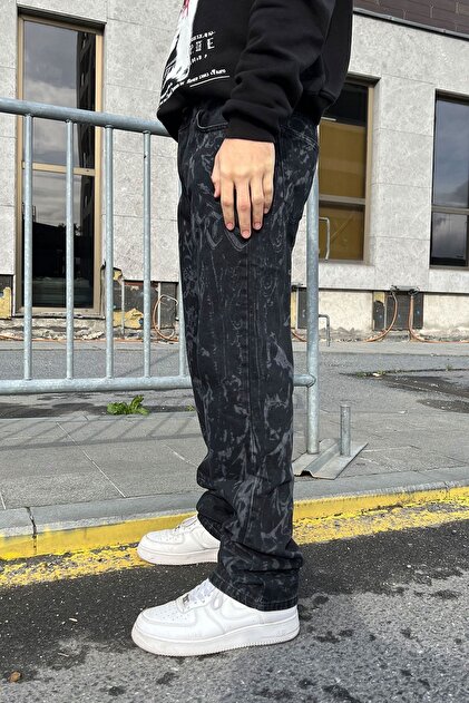 DİFRANSEL Mixed Pattern Baskılı Baggy Jean - Fiyatı, Yorumları