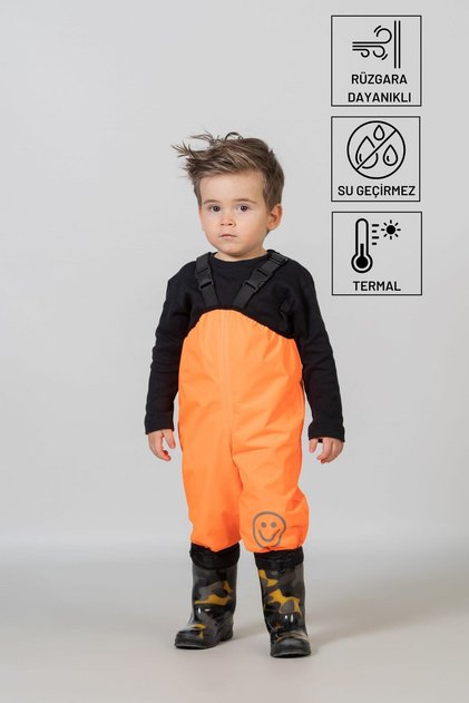 Strappy Orange Thermal Jumpsuit