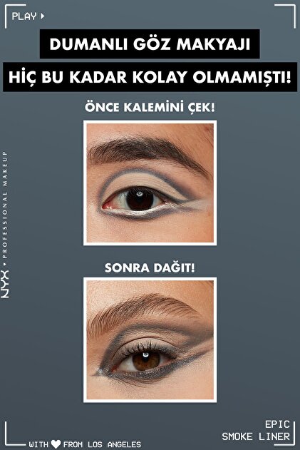NYX Professional Makeup Epic Smoke Liner Göz Kalemi Slate Smoke