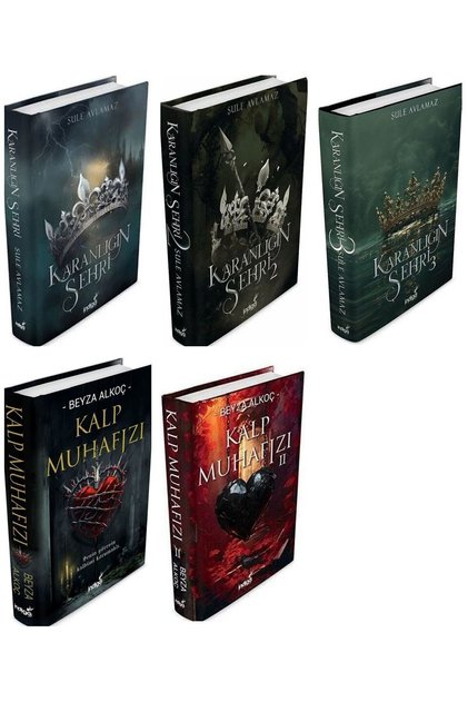 Karanlığın Şehri 1-2-3 Ciltli Şule Avlamaz - Kalp Muhafızı 1-2 Beyza Alkoç مجلد 5 روايات