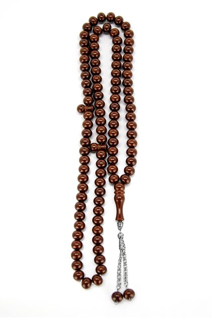 Derviş Tesbihi 14 mm Acrylic 1 Piece Brown