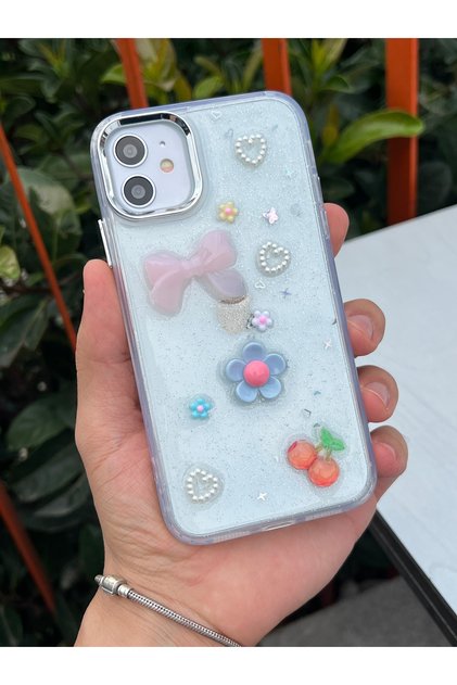 iPhone 11 Glittery Sides Soft Back Hard Pattern Protective Case